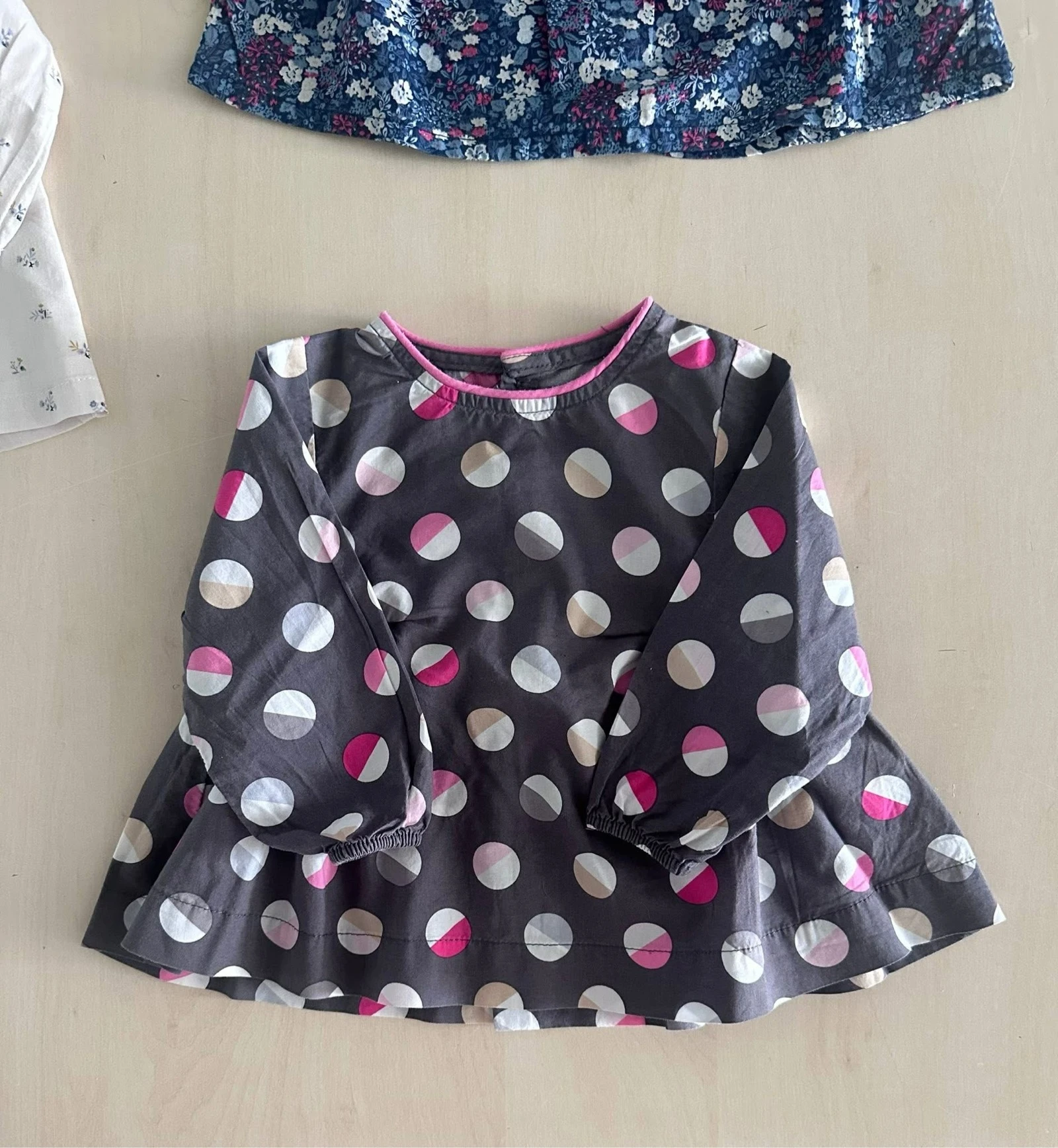 Set van 3 baby-meisjesoverhemden/blouses / maat 6 maanden – photo 13